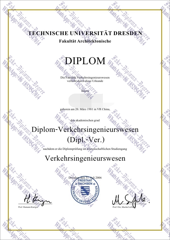 Purchase phony TUD University Diploma