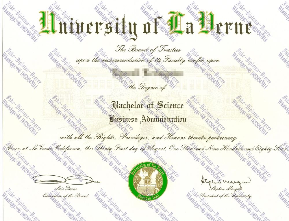 Purchase phony University of La Verne Diploma