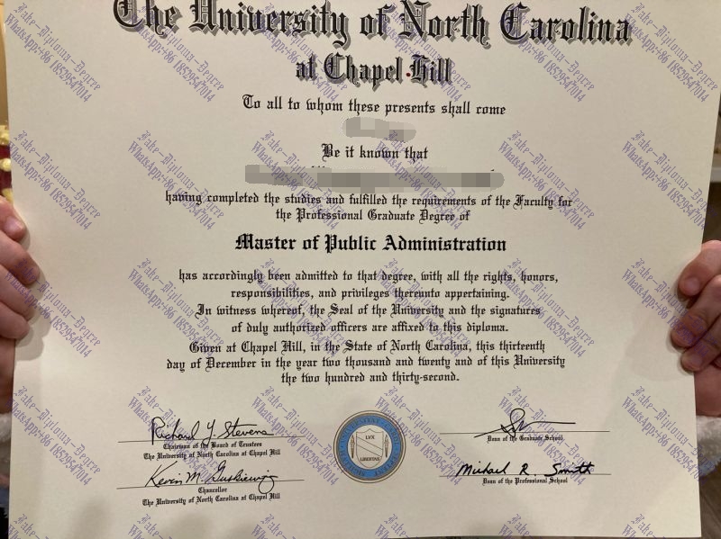 Purchase phony University of North Carolina at Chapel Hill Degree