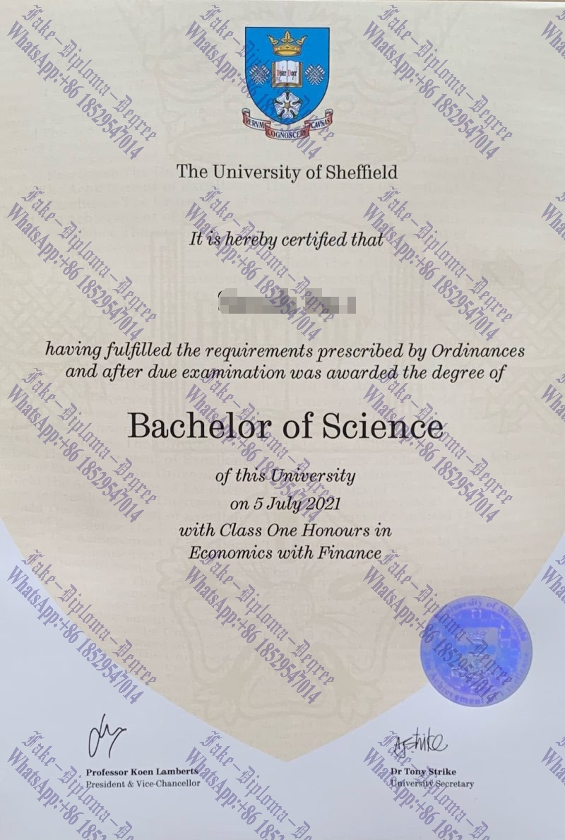 Purchase phony University of Sheffield Diploma