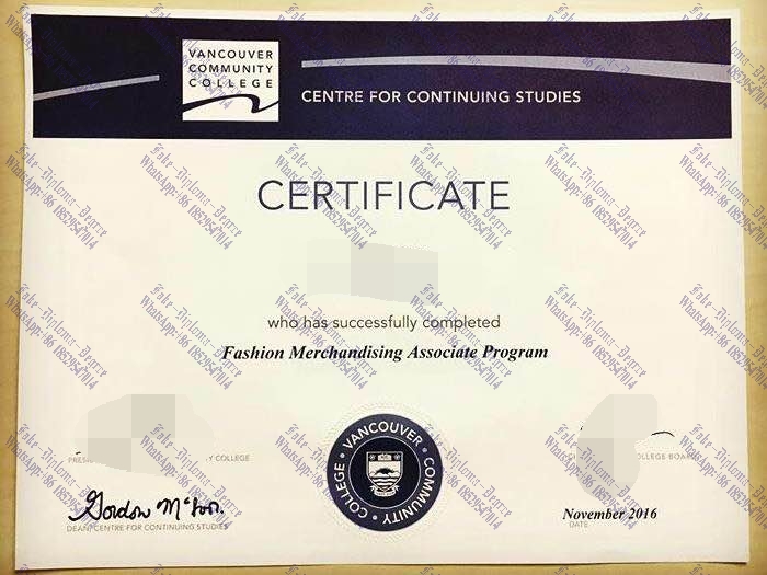Purchase phony Vancouver Community College Diploma