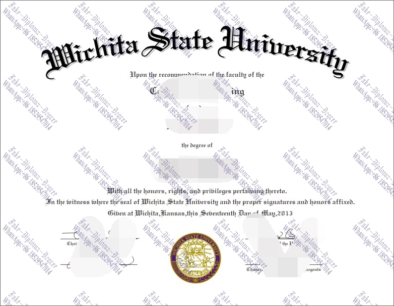 Purchase phony Wichita State University Diploma
