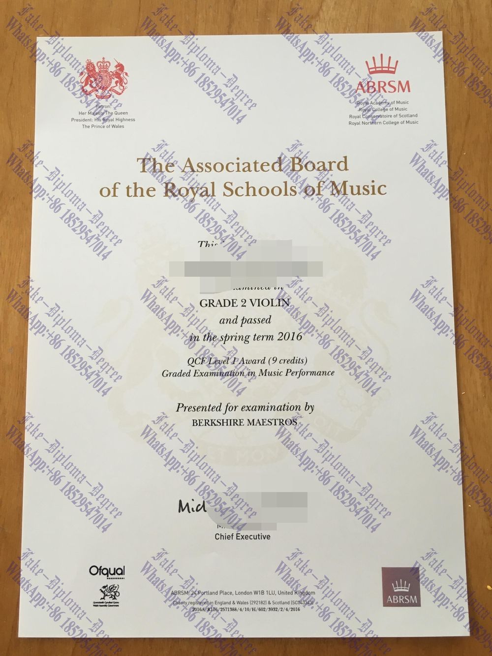 The best website to buy fake ABRSM School Degree