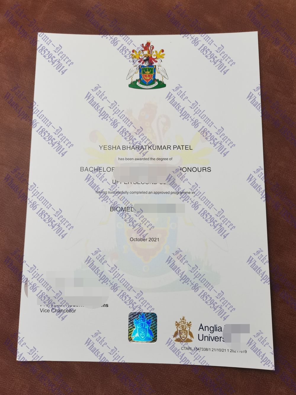 The best website to buy fake Anglia Ruskin University Degree