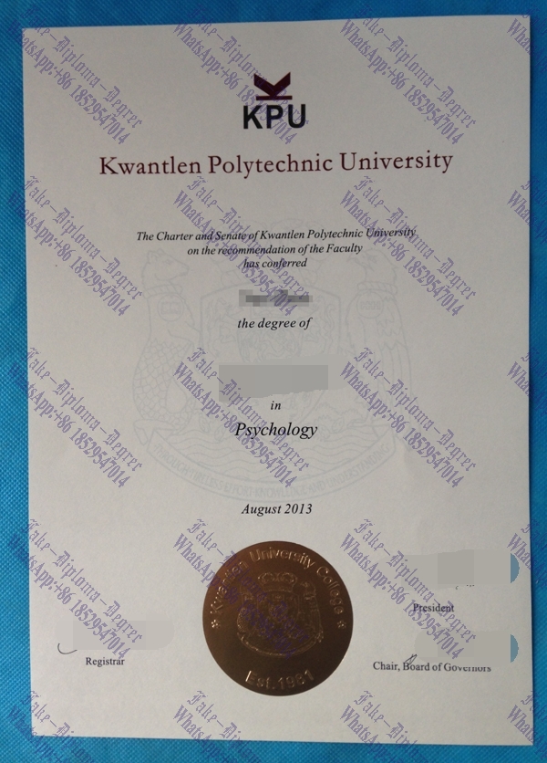 The best website to buy fake Kwantlen Polytechnic University Diploma