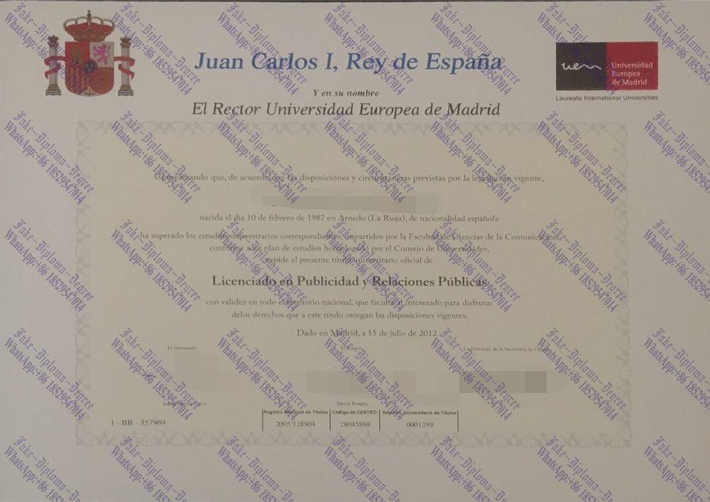 The best website to buy fake Universidad Europea de Madrid Degree