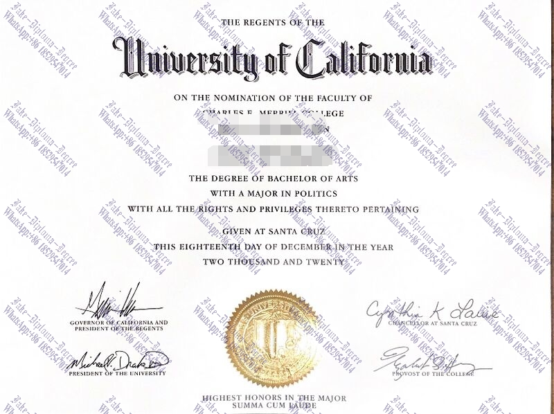 The best website to buy fake University of California, Santa Cruz Diploma