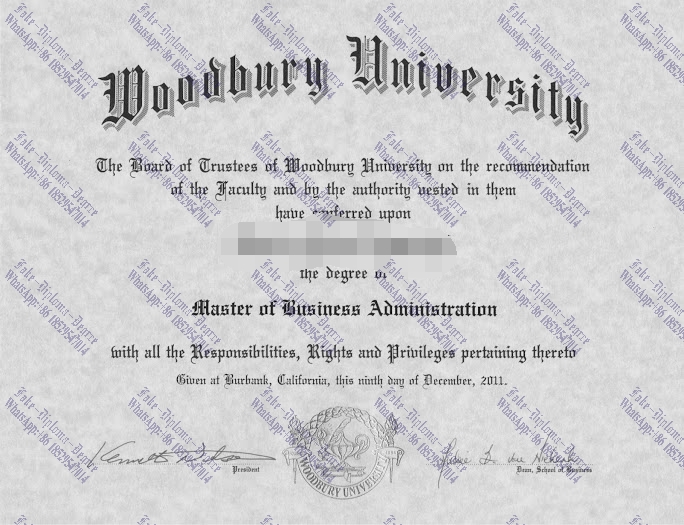 The best website to buy fake Woodbury University Diploma