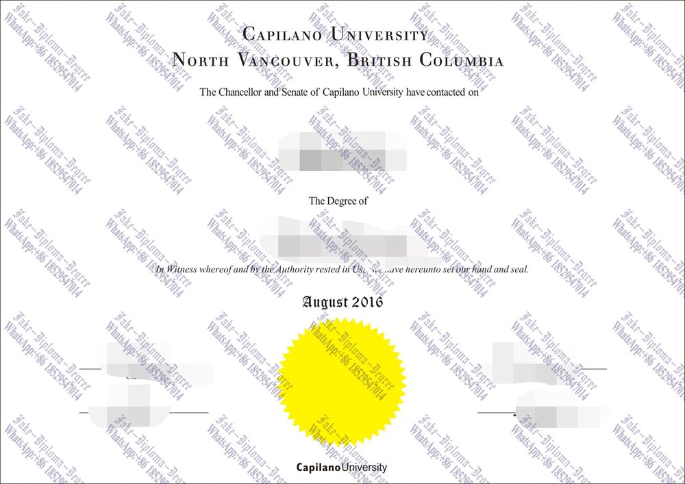 The steps to buy fake Capilano University Degree