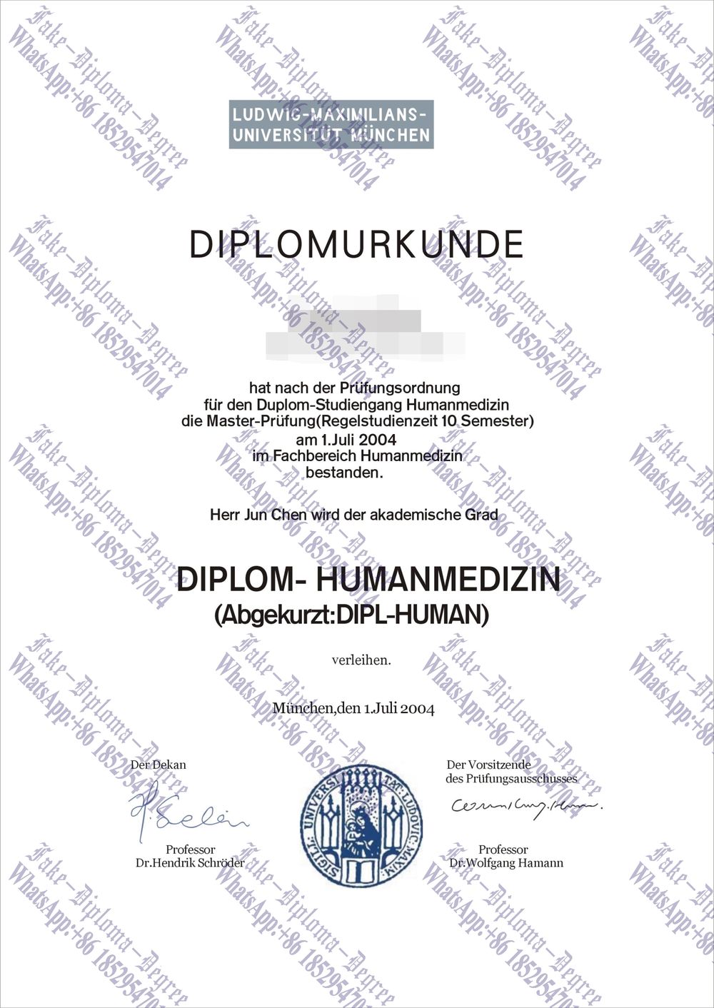 The steps to buy fake LMU University Degree
