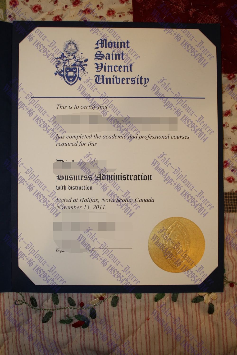 The steps to buy fake Mount Saint Vincent University Diploma