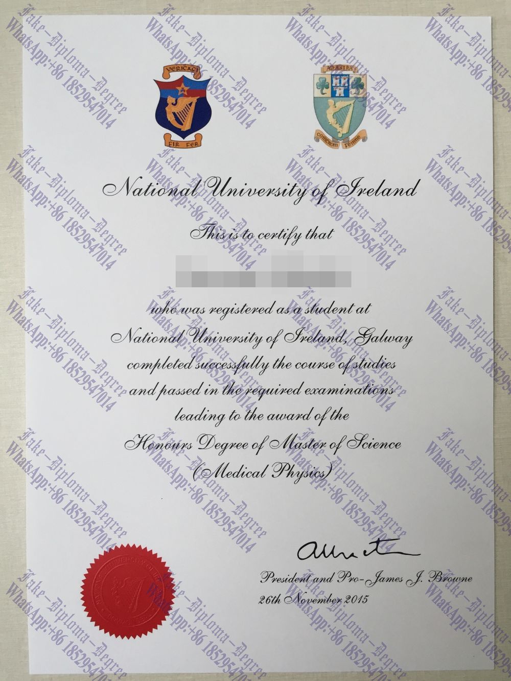 The steps to buy fake National University of Ireland Degree