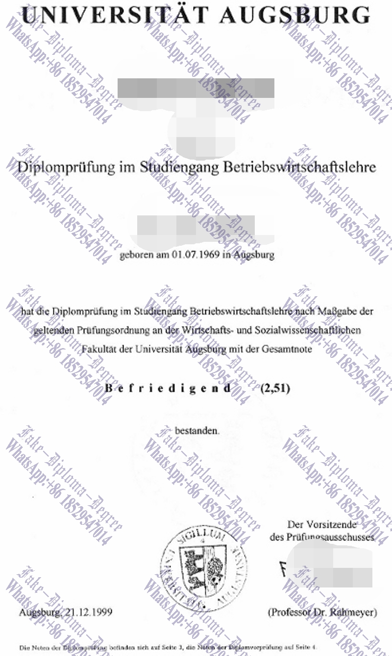 The steps to buy fake Universitat Augsburg Diploma