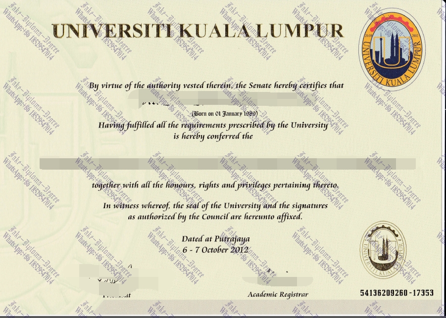 The steps to buy fake Universiti Kuala Lumpur Degree
