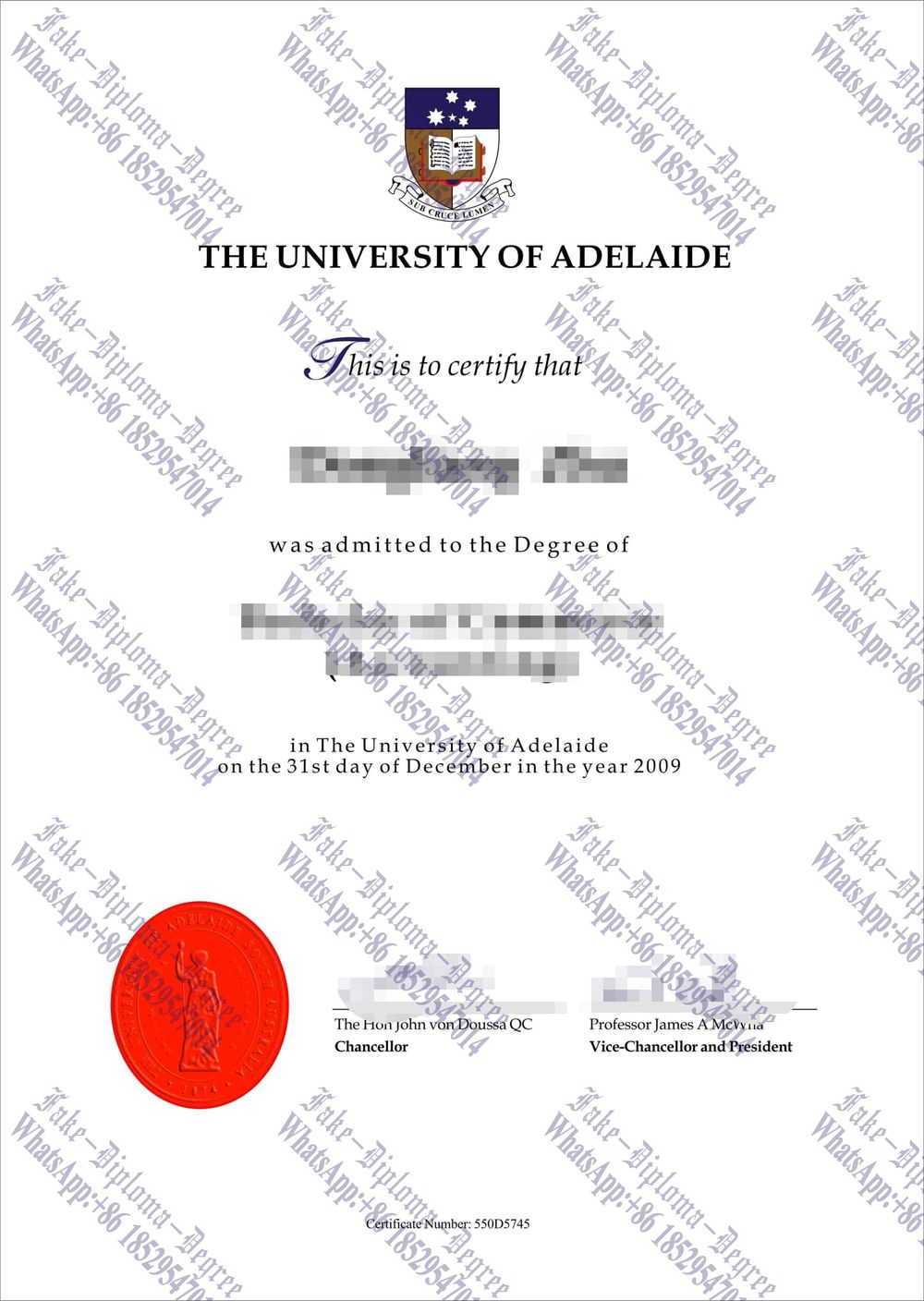 The steps to buy fake University of Adelaide Diploma