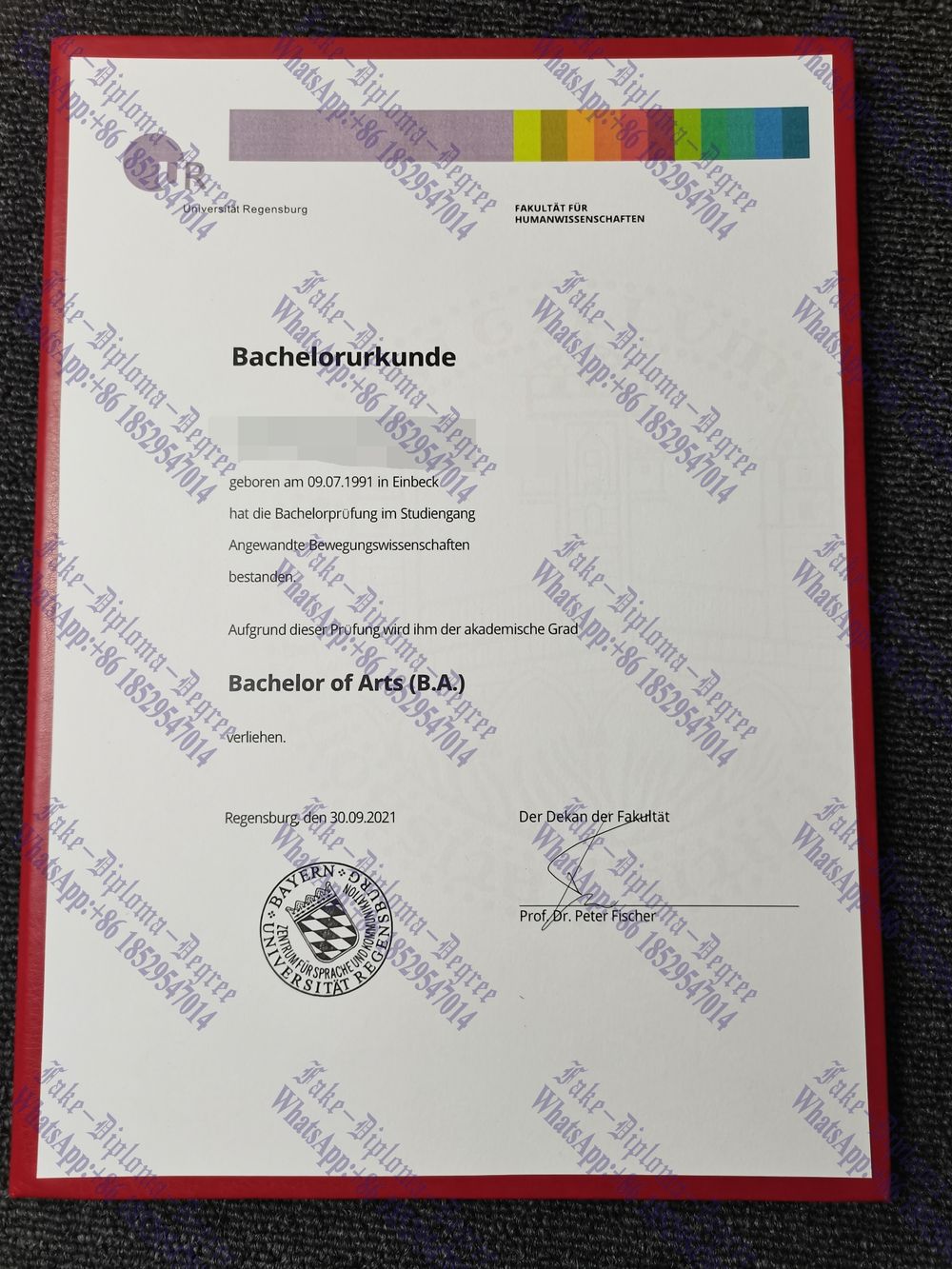 The steps to buy fake University of Regensburg Diploma