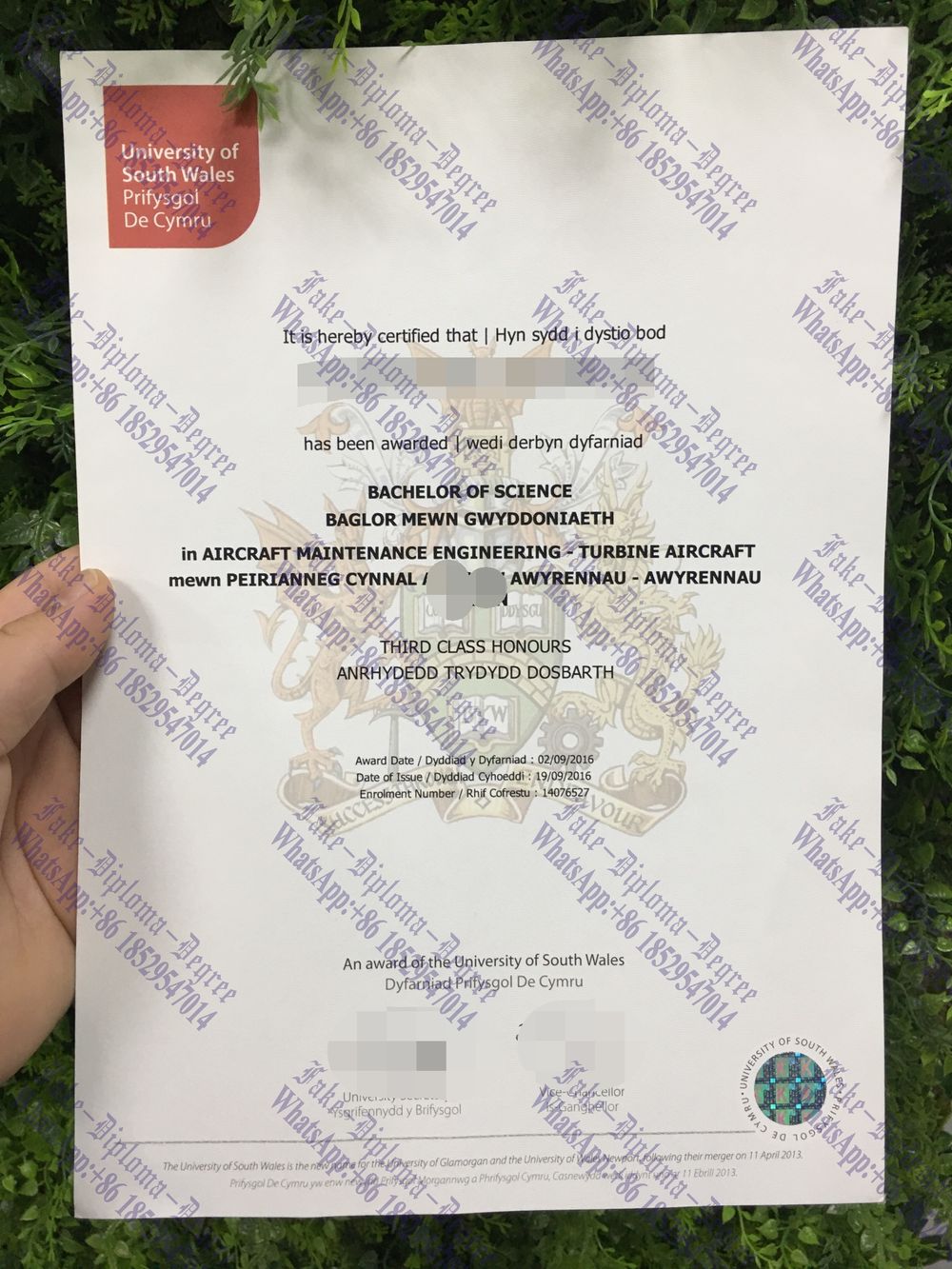 The steps to buy fake University of South Wales Degree