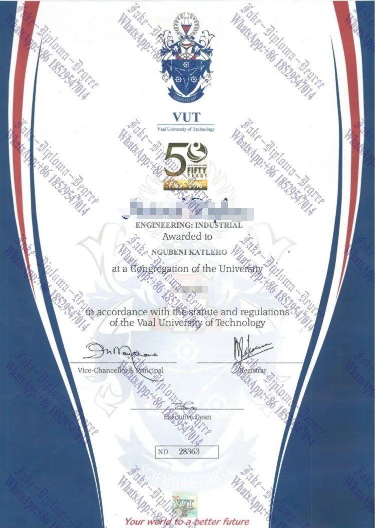 The steps to buy fake Vaal University of Technology Diploma