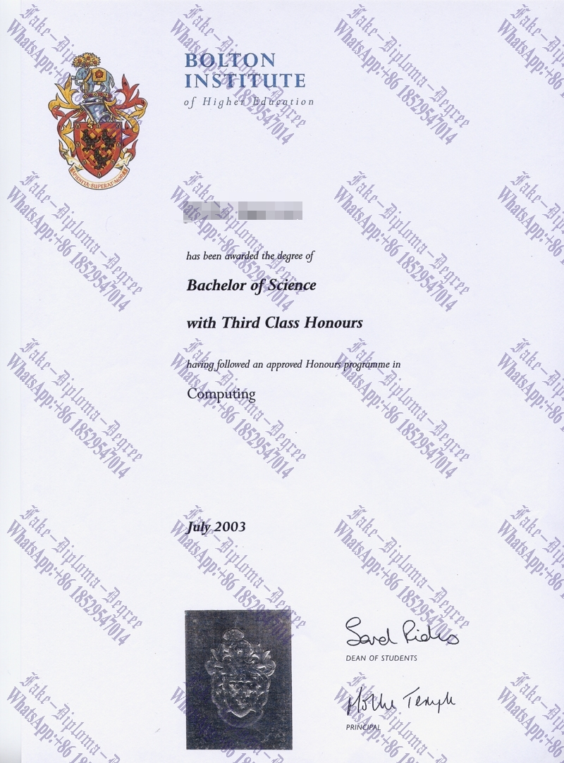 Where to order fake Bolton Institute of Higher Education Diploma