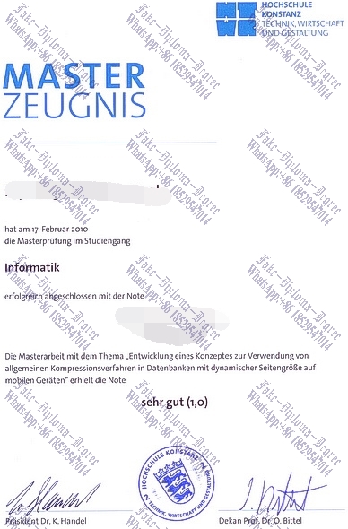 Where to order fake Fachhochschule Konstanz Diploma