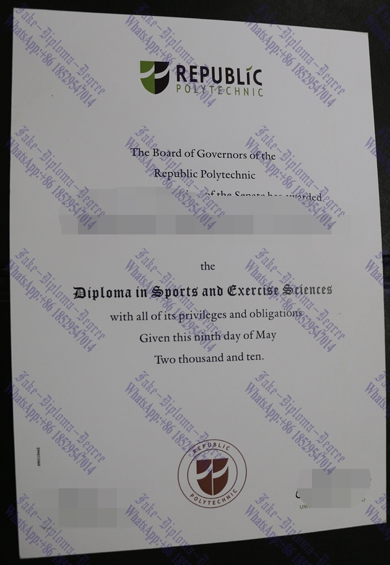 Where to order fake Republic Polytechnic Diploma