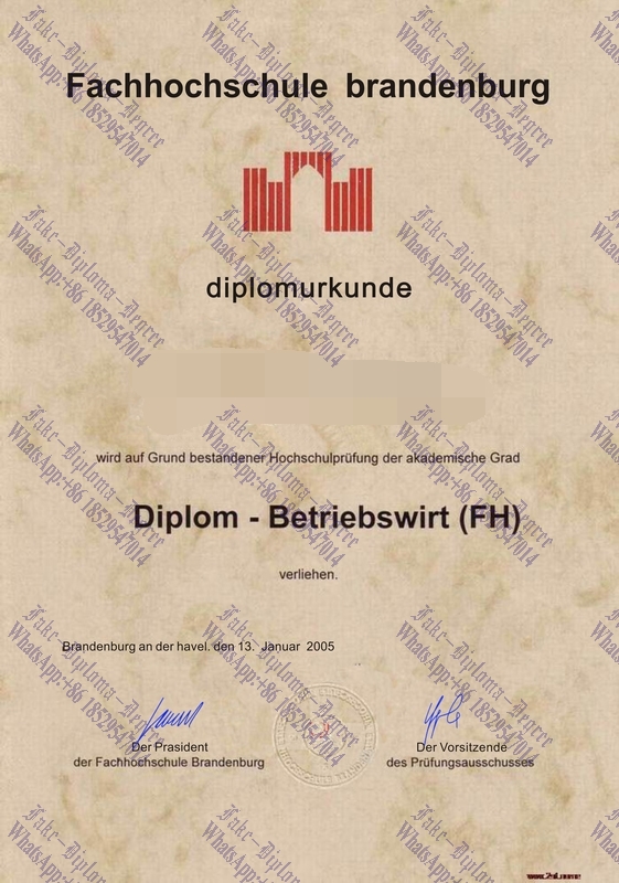 Where to order fake Technical University Brandenburg Diploma