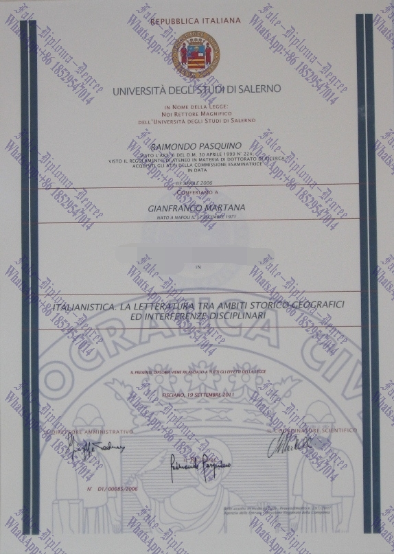 Where to order fake Universit degli Studi di Salerno Degree