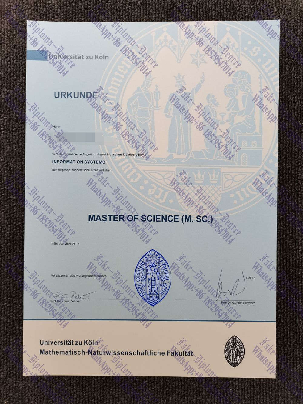 Where to order fake University of Cologne Diploma