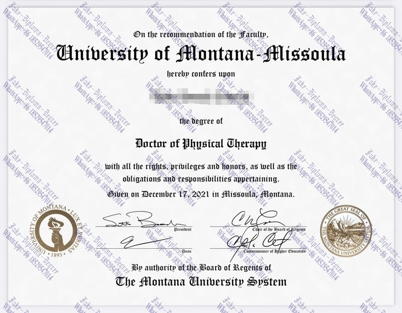 Where to order fake University of Montana Missoula Degree
