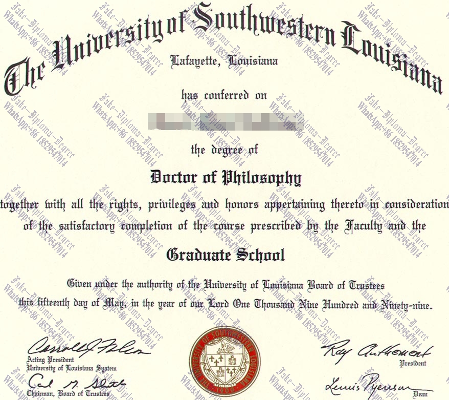Where to order fake University of Southwestern Louisiana Degree