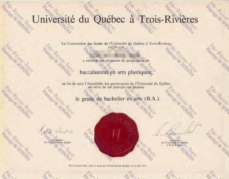 Where to order fake Université du Québec à Trois Rivières Diploma
