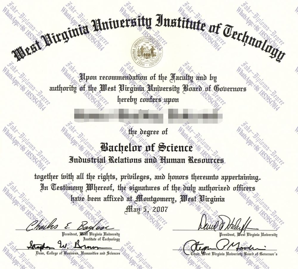 Where to order fake West Virginia University Institute of Technology Diploma