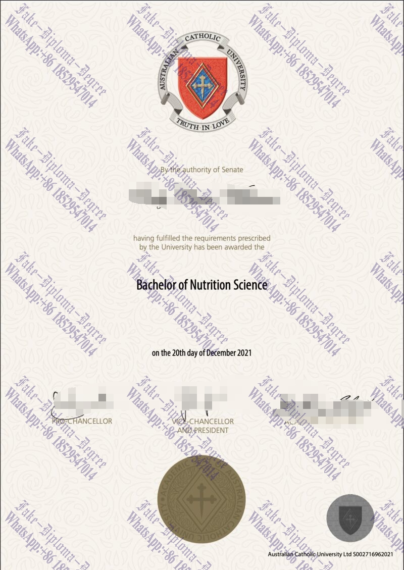 Where to purchase fake Australian Catholic University Degree