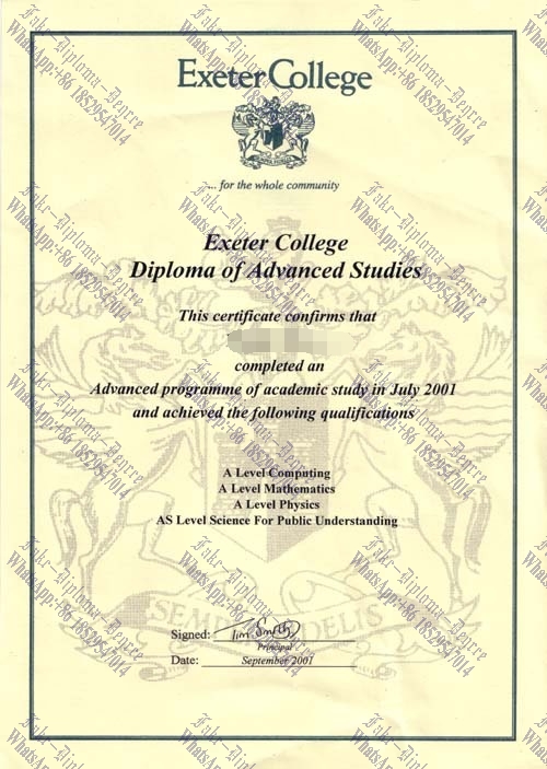 Where to purchase fake Exeter College Degree