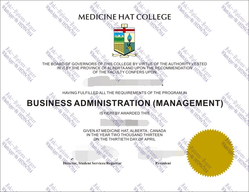Where to purchase fake Medicine Hat College Diploma