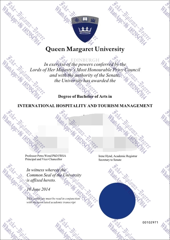 Where to purchase fake Queen Margaret University Diploma