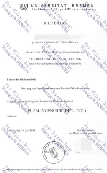 Where to purchase fake Universitat Bremen Degree