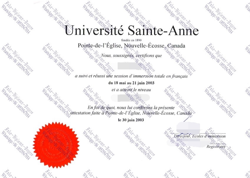 Where to purchase fake Université Sainte Anne Diploma
